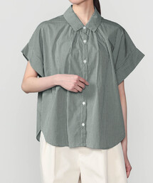 GALLEGO DESPORTES | GALLEGO DESPORTES | コットン ショートスリーブシャツ GREEN CHECK WOMEN(シャツ/ブラウス)