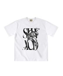 SLOWACID（スローアシッド）の「ラスティロゴ半袖Tシャツ[ホワイト]（Tシャツ/カットソー）」