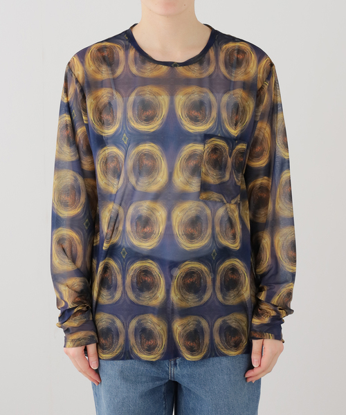 FUMIE＝TANAKA シアー ロングスリーブ Tシャツ FUMIE TANAKA/フミエタナカ】sheer print longT シアープリント ロング