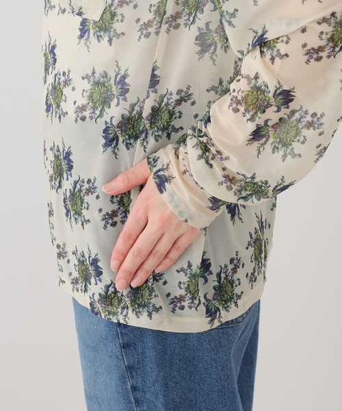 FUMIE TANAKA⁄フミエタナカsheer print longT シアープリント ロング 