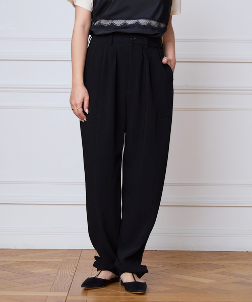 IENA LA BOUCLE(イエナラブークル)の「IENA LA BOUCLE バックサテンジョーゼットパンツ(その他パンツ・レディース・ブラック・38/36)」の15枚目の写真