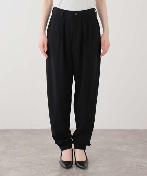 IENA LA BOUCLE(イエナラブークル)の「IENA LA BOUCLE バックサテンジョーゼットパンツ(その他パンツ・レディース・ブラック・38/36)」の6枚目の写真