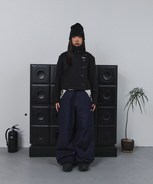 TANSANMAGNESIUM（タンサン マグネシウム）の「ビッグボタンハイネックジャケット（ブラック）（その他アウター・レディース・その他・O/S）」の8枚目の写真
