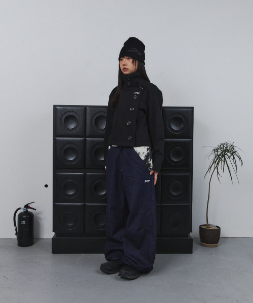 TANSANMAGNESIUM（タンサン マグネシウム）の「ビッグボタンハイネックジャケット（ブラック）（その他アウター・レディース・その他・O/S）」の9枚目の写真