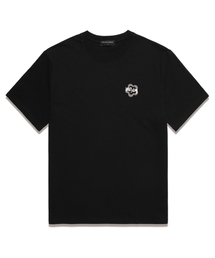 WISSY（ウィッシー）の「ミニマーク 半袖Tシャツ (WS033) ブラック（Tシャツ/カットソー）」