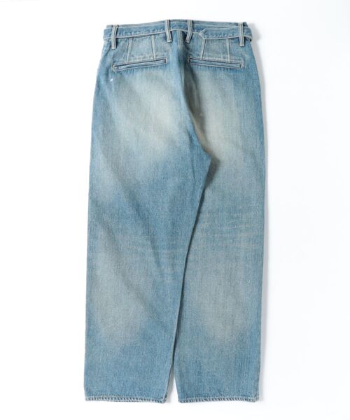 yoko sakamoto(ヨーコサカモト)の「【YOKO SAKAMOTO】BELTED TROUSERS(デニムパンツ・メンズ・インディゴブルー/ブラック・SMALL/MEDIUM/LARGE/X-LARGE)」の3枚目の写真