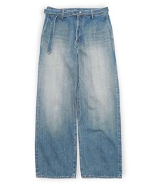 yoko sakamoto（ヨーコサカモト）の「【YOKO SAKAMOTO】BELTED　TROUSERS（デニムパンツ）」