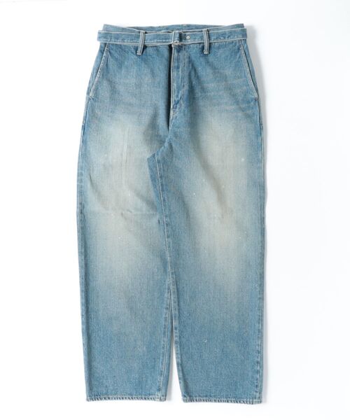 yoko sakamoto(ヨーコサカモト)の「【YOKO SAKAMOTO】BELTED TROUSERS(デニムパンツ・メンズ・インディゴブルー/ブラック・SMALL/MEDIUM/LARGE/X-LARGE)」の7枚目の写真