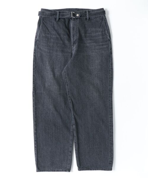 yoko sakamoto(ヨーコサカモト)の「【YOKO SAKAMOTO】BELTED TROUSERS(デニムパンツ・メンズ・インディゴブルー/ブラック・SMALL/MEDIUM/LARGE/X-LARGE)」の4枚目の写真