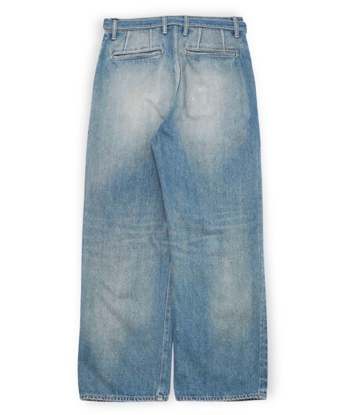 yoko sakamoto(ヨーコサカモト)の「【YOKO SAKAMOTO】BELTED TROUSERS(デニムパンツ・メンズ・インディゴブルー/ブラック・SMALL/MEDIUM/LARGE/X-LARGE)」の9枚目の写真