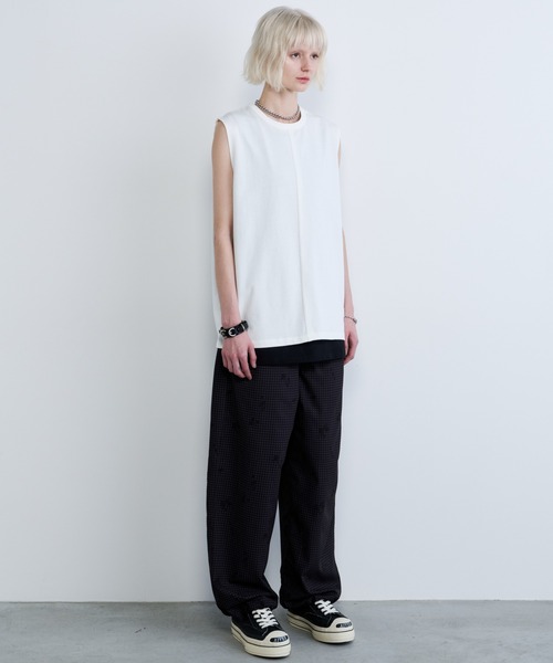 AFF AIVER(エイエフエフアイバー)の「AFF AIVER 吸水速乾天竺 センターシーム N/S TEE(Tシャツ/カットソー・メンズ・チャコールグレー/オフホワイト/ブラック・LARGE/MEDIUM/SMALL)」の10枚目の写真