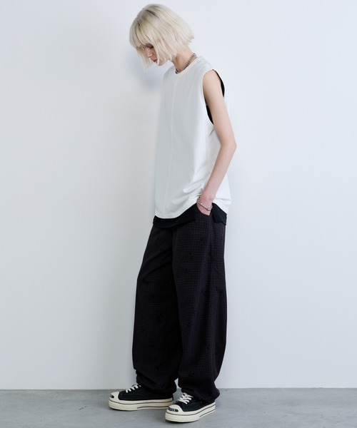 AFF AIVER(エイエフエフアイバー)の「AFF AIVER 吸水速乾天竺 センターシーム N/S TEE(Tシャツ/カットソー・メンズ・チャコールグレー/オフホワイト/ブラック・LARGE/MEDIUM/SMALL)」の4枚目の写真