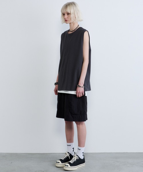 AFF AIVER(エイエフエフアイバー)の「AFF AIVER 吸水速乾天竺 センターシーム N/S TEE(Tシャツ/カットソー・メンズ・チャコールグレー/オフホワイト/ブラック・LARGE/MEDIUM/SMALL)」の18枚目の写真