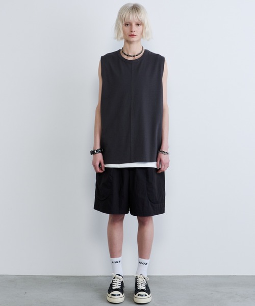AFF AIVER(エイエフエフアイバー)の「AFF AIVER 吸水速乾天竺 センターシーム N/S TEE(Tシャツ/カットソー・メンズ・チャコールグレー/オフホワイト/ブラック・LARGE/MEDIUM/SMALL)」の19枚目の写真