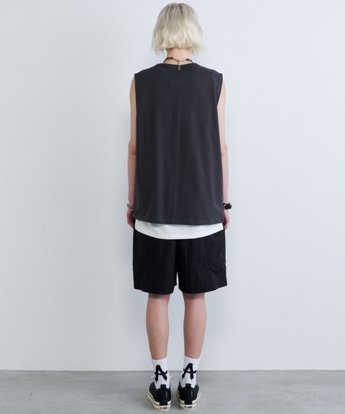 AFF AIVER(エイエフエフアイバー)の「AFF AIVER 吸水速乾天竺 センターシーム N/S TEE(Tシャツ/カットソー・メンズ・チャコールグレー/オフホワイト/ブラック・LARGE/MEDIUM/SMALL)」の21枚目の写真