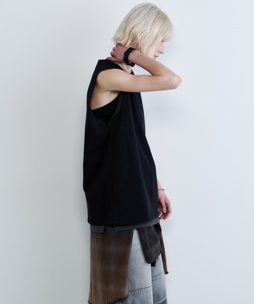 AFF AIVER(エイエフエフアイバー)の「AFF AIVER 吸水速乾天竺 センターシーム N/S TEE(Tシャツ/カットソー・メンズ・チャコールグレー/オフホワイト/ブラック・LARGE/MEDIUM/SMALL)」の14枚目の写真