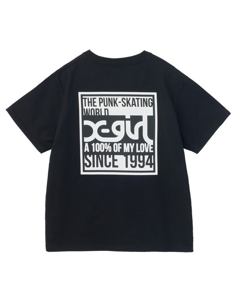 X-girl(エックスガール)の「SIGNBOARD LOGO S/S TEE(Tシャツ/カットソー・レディース・ブラック/ホワイト/グリーン・S/M/L)」の2枚目の写真