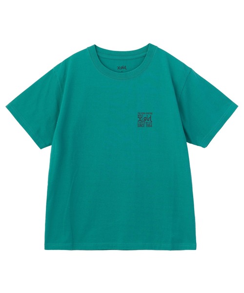 X-girl(エックスガール)の「SIGNBOARD LOGO S/S TEE(Tシャツ/カットソー・レディース・ブラック/ホワイト/グリーン・S/M/L)」の4枚目の写真