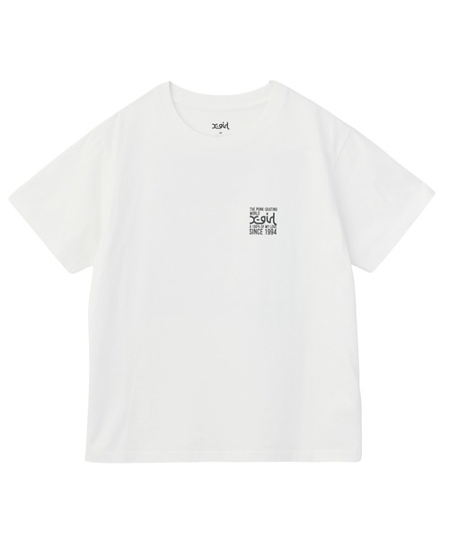 X-girl(エックスガール)の「SIGNBOARD LOGO S/S TEE(Tシャツ/カットソー・レディース・ブラック/ホワイト/グリーン・S/M/L)」の5枚目の写真