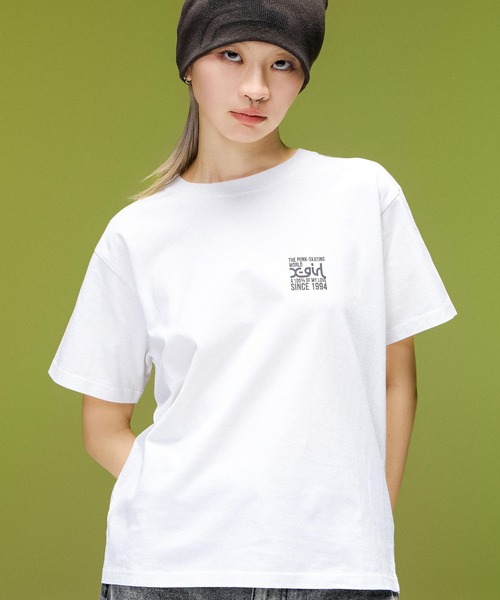 X-girl(エックスガール)の「SIGNBOARD LOGO S/S TEE(Tシャツ/カットソー・レディース・ブラック/ホワイト/グリーン・S/M/L)」の17枚目の写真