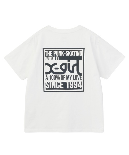X-girl(エックスガール)の「SIGNBOARD LOGO S/S TEE(Tシャツ/カットソー・レディース・ブラック/ホワイト/グリーン・S/M/L)」の21枚目の写真