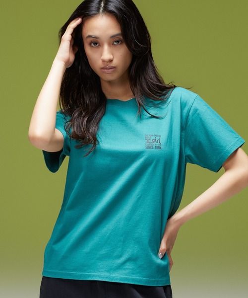 X-girl(エックスガール)の「SIGNBOARD LOGO S/S TEE(Tシャツ/カットソー・レディース・ブラック/ホワイト/グリーン・S/M/L)」の13枚目の写真