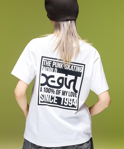 X-girl(エックスガール)の「SIGNBOARD LOGO S/S TEE(Tシャツ/カットソー・レディース・ブラック/ホワイト/グリーン・S/M/L)」の16枚目の写真