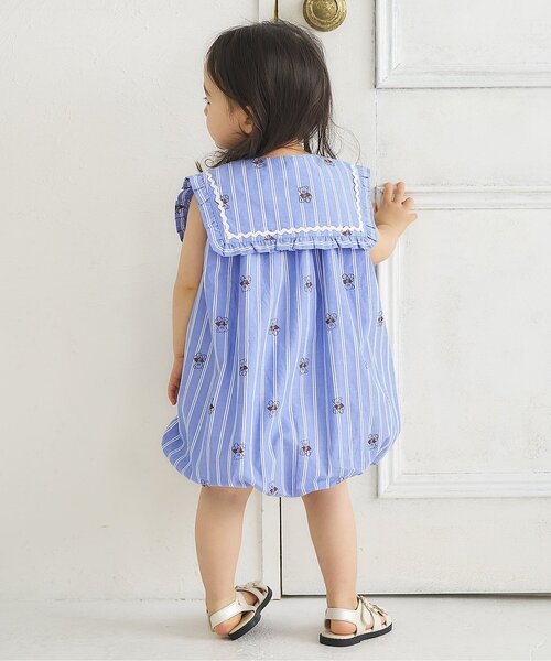 apres les cours(アプレレクール)の「tiny bear2WAYワンピース(ワンピース・キッズ・サックスブルー/アイボリー・100/80/120/110/90)」の17枚目の写真