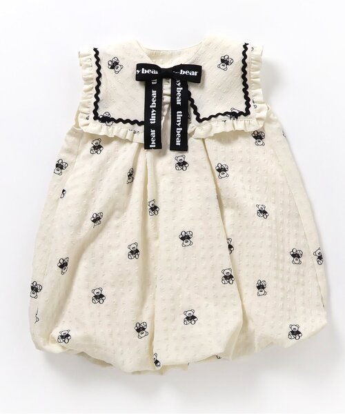 apres les cours(アプレレクール)の「tiny bear2WAYワンピース(ワンピース・キッズ・サックスブルー/アイボリー・100/80/120/110/90)」の20枚目の写真