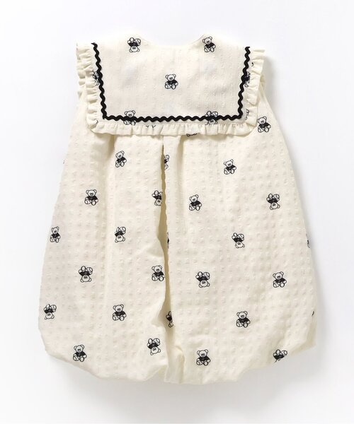 apres les cours(アプレレクール)の「tiny bear2WAYワンピース(ワンピース・キッズ・サックスブルー/アイボリー・100/80/120/110/90)」の4枚目の写真