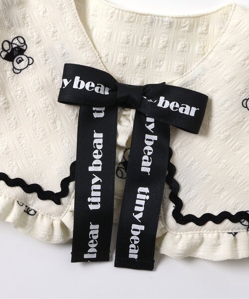 apres les cours(アプレレクール)の「tiny bear2WAYワンピース(ワンピース・キッズ・サックスブルー/アイボリー・100/80/120/110/90)」の6枚目の写真