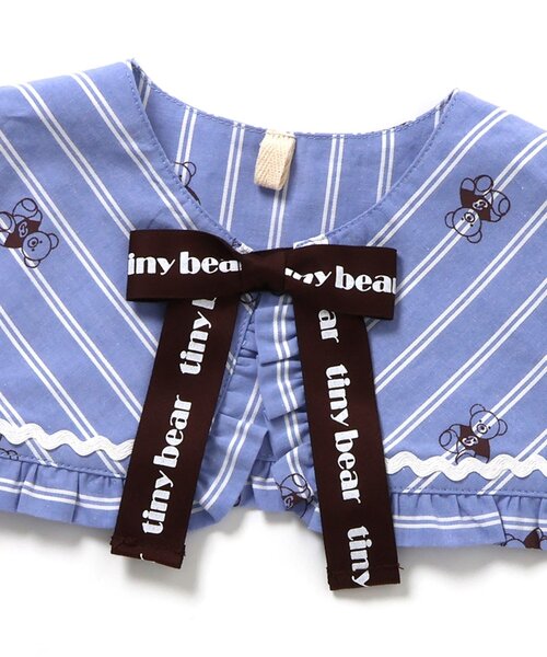 apres les cours(アプレレクール)の「tiny bear2WAYワンピース(ワンピース・キッズ・サックスブルー/アイボリー・100/80/120/110/90)」の9枚目の写真