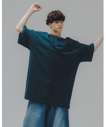 ANGLAN（アングラン）の「Essential Big Half Tee - Blue Green（Tシャツ/カットソー）」