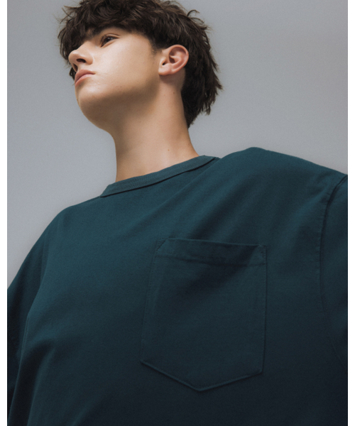 ANGLAN(アングラン)の「Essential Big Half Tee - Blue Green(Tシャツ/カットソー・メンズ・その他・ONE SIZE)」の8枚目の写真