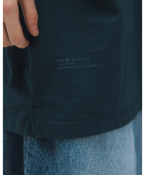 ANGLAN(アングラン)の「Essential Big Half Tee - Blue Green(Tシャツ/カットソー・メンズ・その他・ONE SIZE)」の9枚目の写真