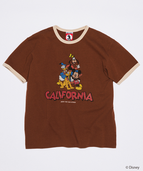 MICKEY MOUSE(ミッキーマウス)の「MICKEY MOUSE / ミッキー マウス 別注 プリント Tシャツ(Tシャツ/カットソー・メンズ・ブラックミックス/ブルー系その他/ブラウン/ホワイト/ブラック系その他/グレー・LARGE/SMALL/MEDIUM)」の5枚目の写真