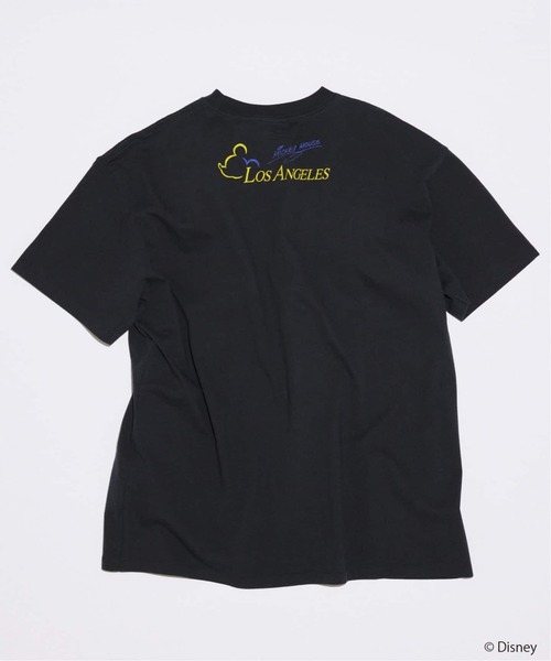 MICKEY MOUSE(ミッキーマウス)の「MICKEY MOUSE / ミッキー マウス 別注 プリント Tシャツ(Tシャツ/カットソー・メンズ・ブラックミックス/ブルー系その他/ブラウン/ホワイト/ブラック系その他/グレー・LARGE/SMALL/MEDIUM)」の8枚目の写真