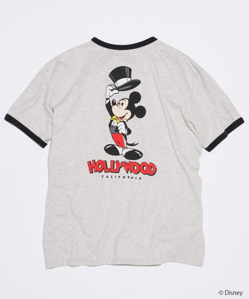 MICKEY MOUSE(ミッキーマウス)の「MICKEY MOUSE / ミッキー マウス 別注 プリント Tシャツ(Tシャツ/カットソー・メンズ・ブラックミックス/ブルー系その他/ブラウン/ホワイト/ブラック系その他/グレー・LARGE/SMALL/MEDIUM)」の9枚目の写真
