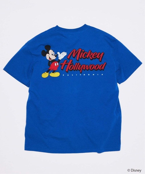 MICKEY MOUSE(ミッキーマウス)の「MICKEY MOUSE / ミッキー マウス 別注 プリント Tシャツ(Tシャツ/カットソー・メンズ・ブラックミックス/ブルー系その他/ブラウン/ホワイト/ブラック系その他/グレー・LARGE/SMALL/MEDIUM)」の12枚目の写真