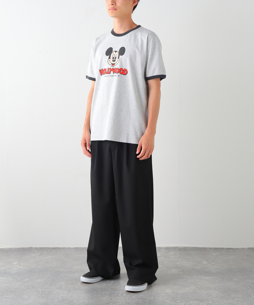 MICKEY MOUSE(ミッキーマウス)の「MICKEY MOUSE / ミッキー マウス 別注 プリント Tシャツ(Tシャツ/カットソー・メンズ・ブラックミックス/ブルー系その他/ブラウン/ホワイト/ブラック系その他/グレー・LARGE/SMALL/MEDIUM)」の9枚目の写真