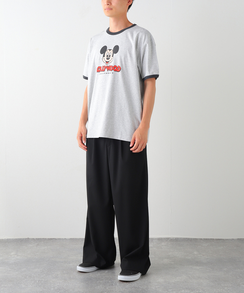 MICKEY MOUSE(ミッキーマウス)の「MICKEY MOUSE / ミッキー マウス 別注 プリント Tシャツ(Tシャツ/カットソー・メンズ・ブラックミックス/ブルー系その他/ブラウン/ホワイト/ブラック系その他/グレー・LARGE/SMALL/MEDIUM)」の8枚目の写真