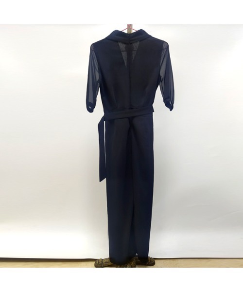 witch(ウイッチ)の「オールインワンワイドパンツ ドレス美しいシルエット(つなぎ/オールインワン・レディース・ブラック・S/M/L/XL)」の2枚目の写真