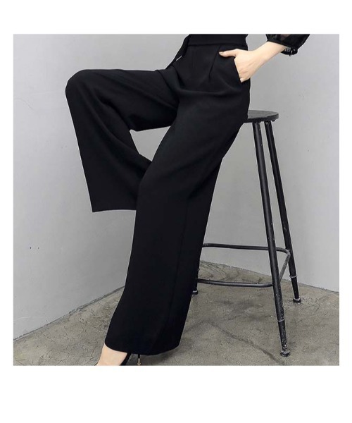 witch(ウイッチ)の「オールインワンワイドパンツ ドレス美しいシルエット(つなぎ/オールインワン・レディース・ブラック・S/M/L/XL)」の14枚目の写真