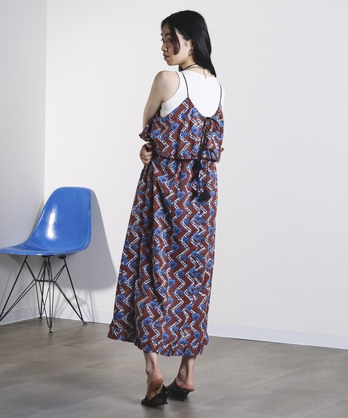ROSE BUD(ローズバッド)の「HEART PRINT DRESS(ドレス・レディース・ブラウン/レッド・ONE SIZE)」の10枚目の写真
