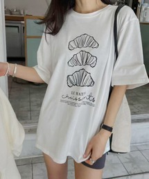 クロワッサンイラストTシャツ