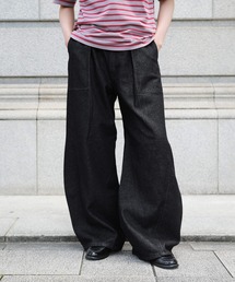 NAKER（ネイカー）の「カーブワイドタックデニムパンツ（デニムパンツ）」