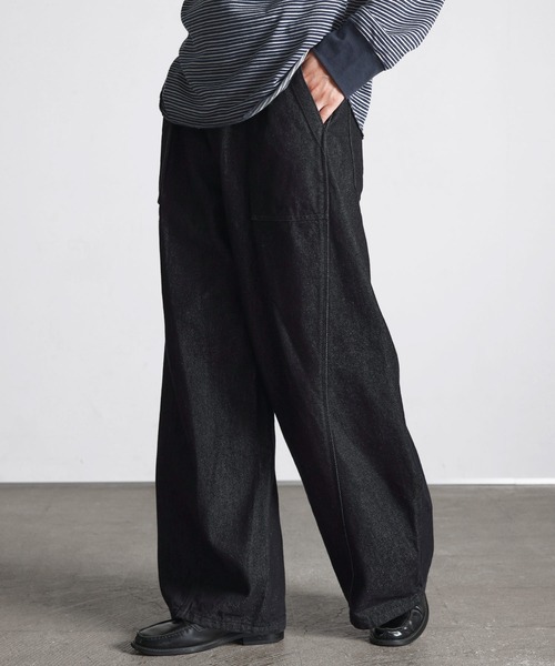タックワイド バレルレッグカーブデニムパンツ（デニムパンツ）｜NAKER
