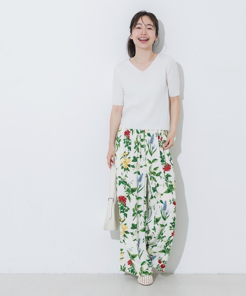coca（coca）（コカ）の「レーヨンボタニカル柄パンツ（その他パンツ・レディース・その他・LONG/MEDIUM/SHORT）」の6枚目の写真