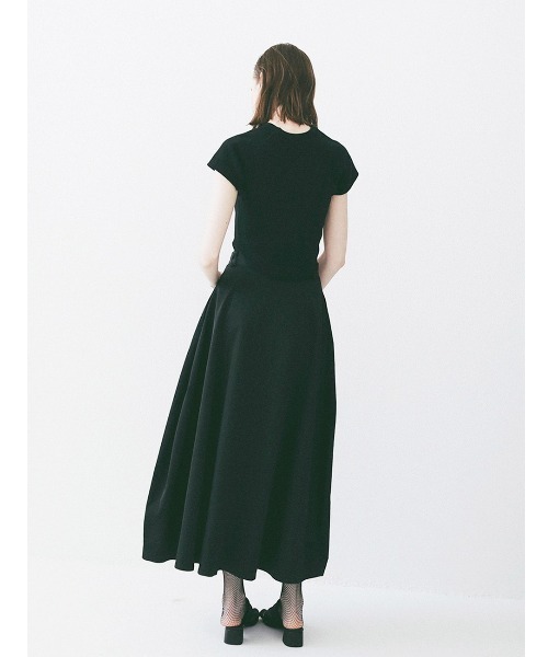 CLANE(クラネ)の「CLANE/クラネ/ROUND SHORT SLEEVE TOPS(Tシャツ/カットソー・レディース・ブラック/ホワイト・1)」の8枚目の写真
