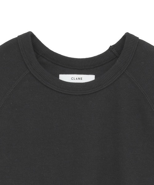 CLANE(クラネ)の「CLANE/クラネ/ROUND SHORT SLEEVE TOPS(Tシャツ/カットソー・レディース・ブラック/ホワイト・1)」の10枚目の写真
